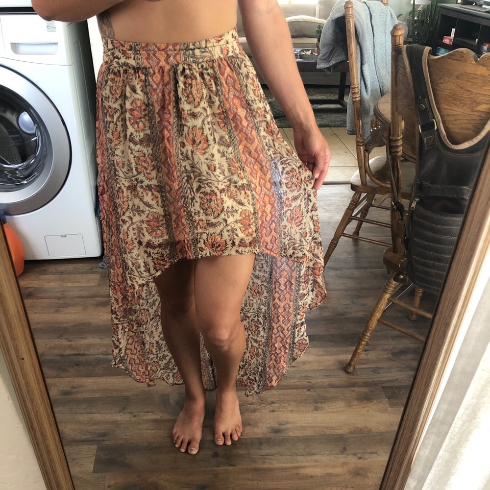 High-low skirt